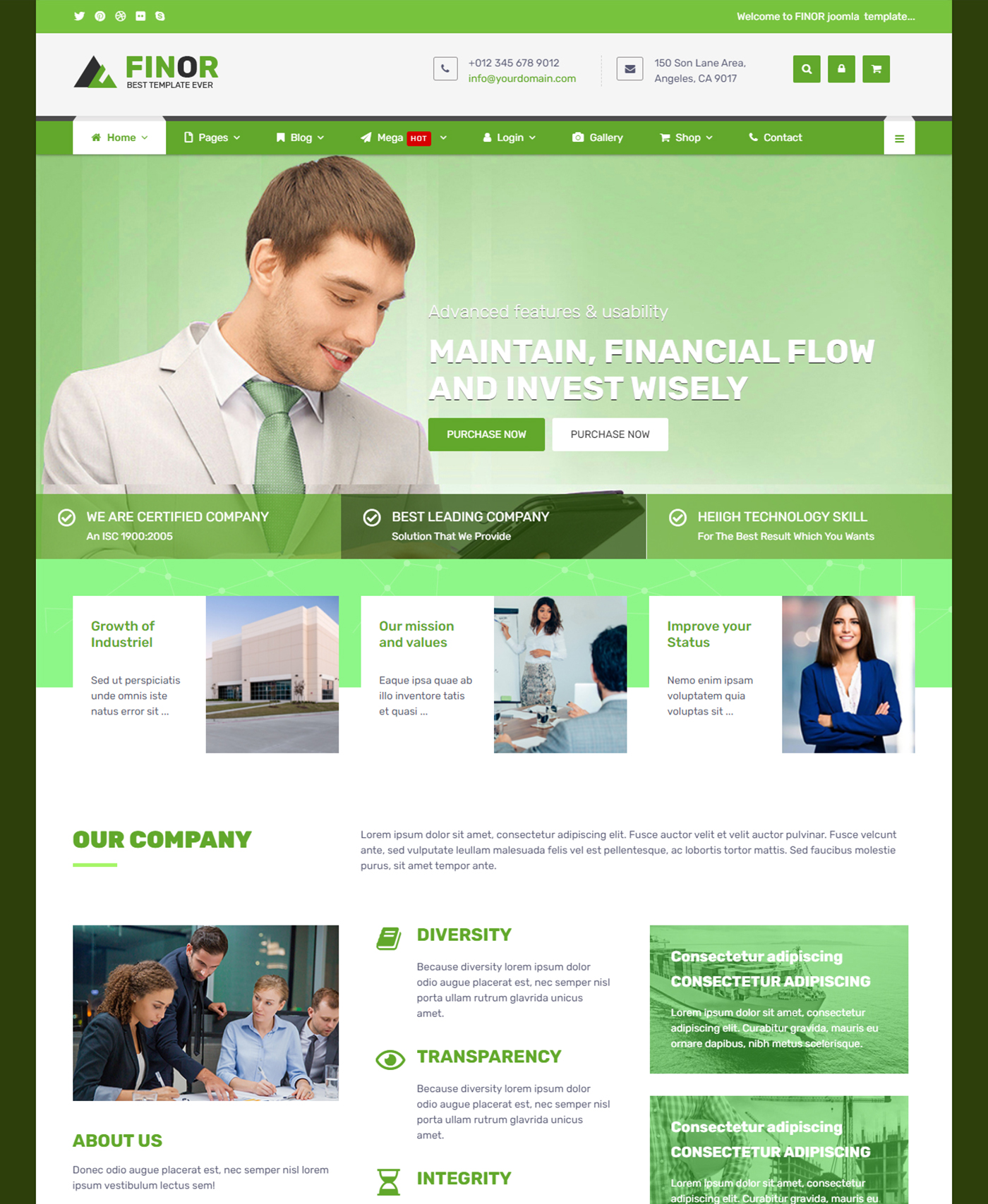E-Commerce Home Page