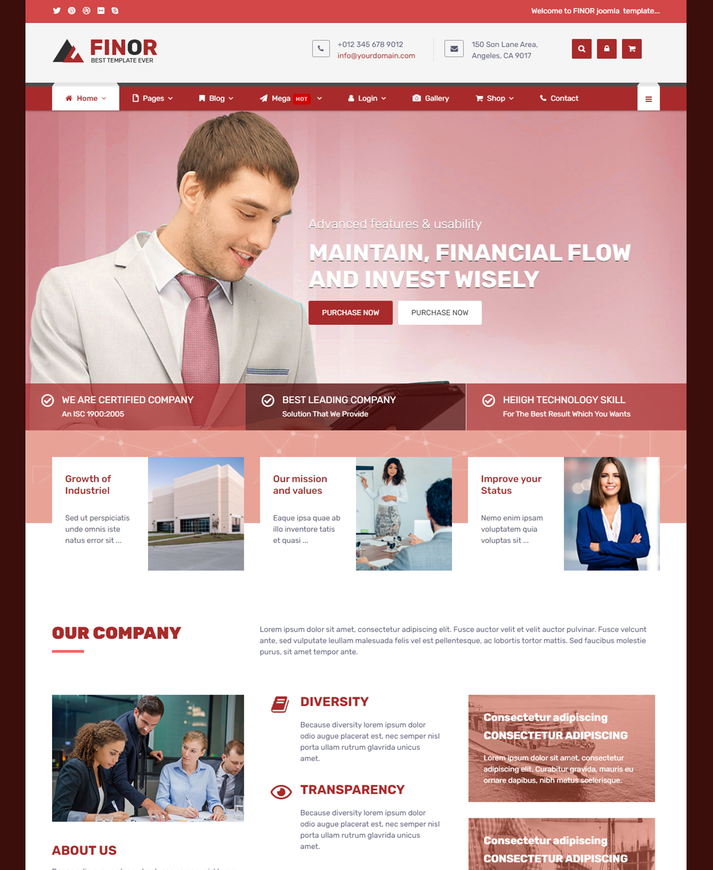 E-Commerce Home Page